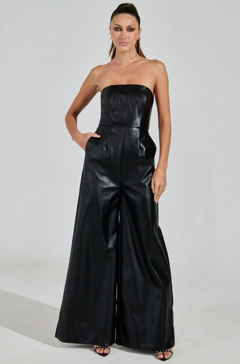 STYLE IT UP PU JUMPSUIT - Image 3