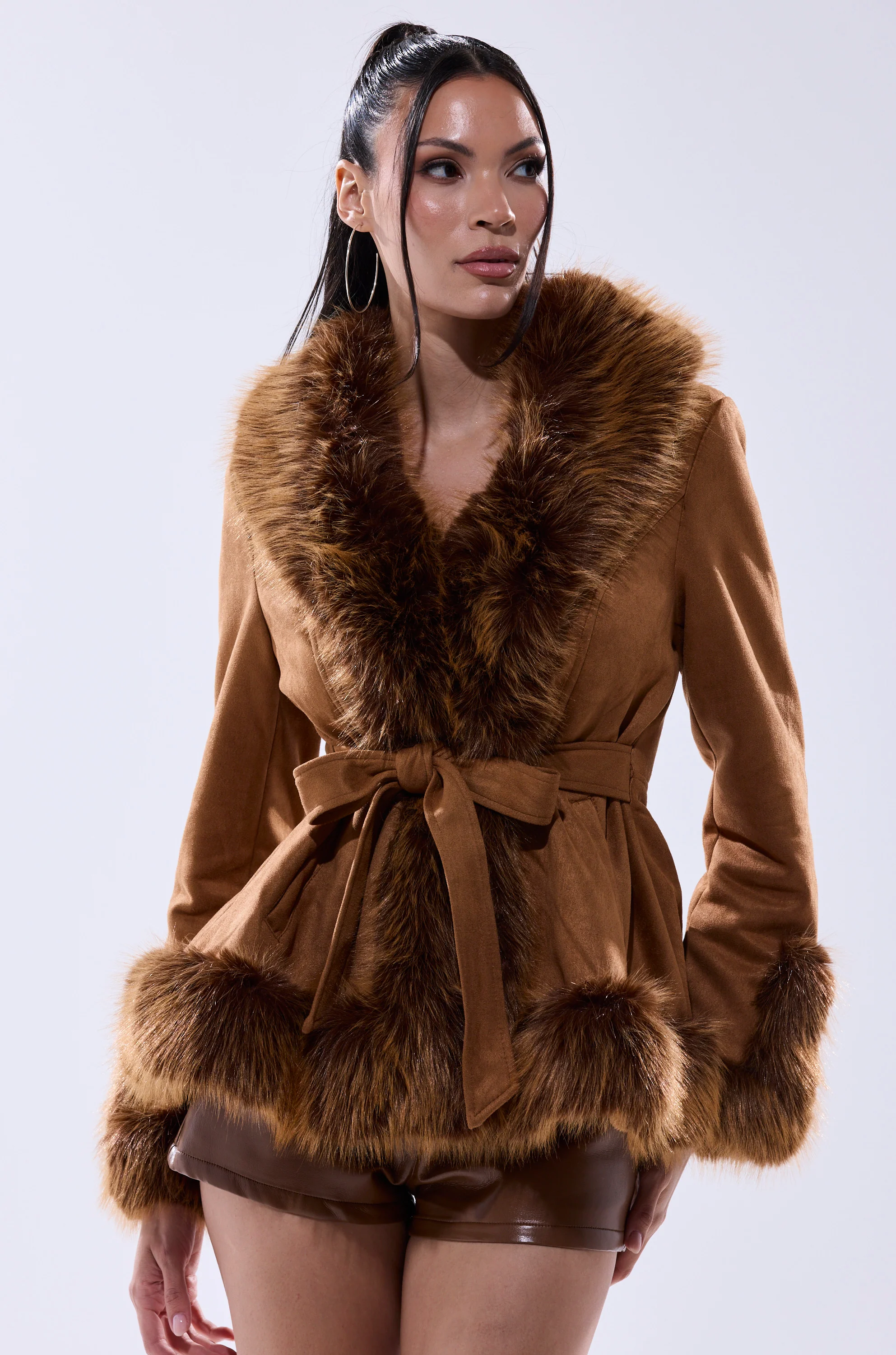 SUEDE KENZY FUR TRIM MOTO - Image 2