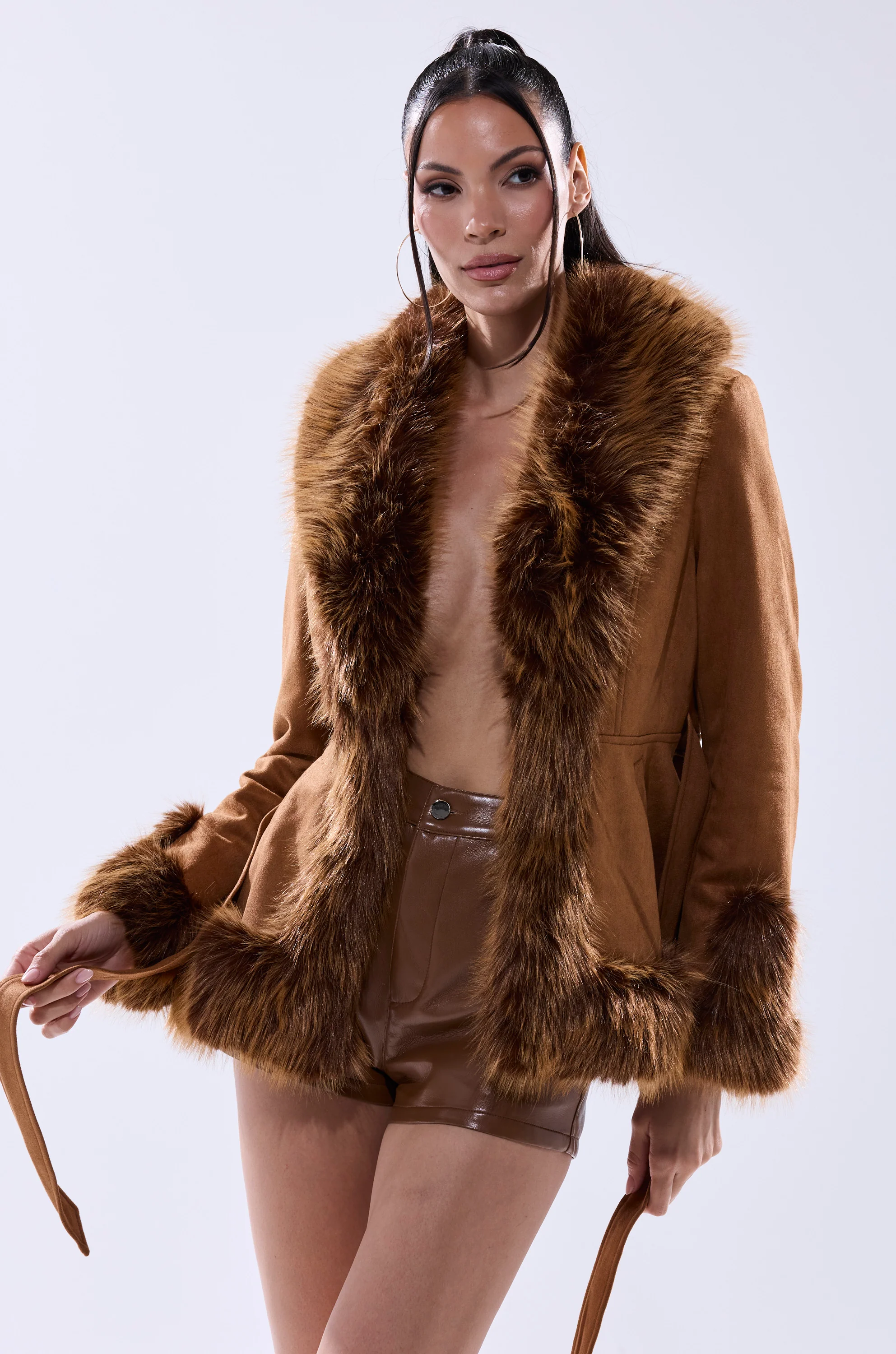 SUEDE KENZY FUR TRIM MOTO - Image 5