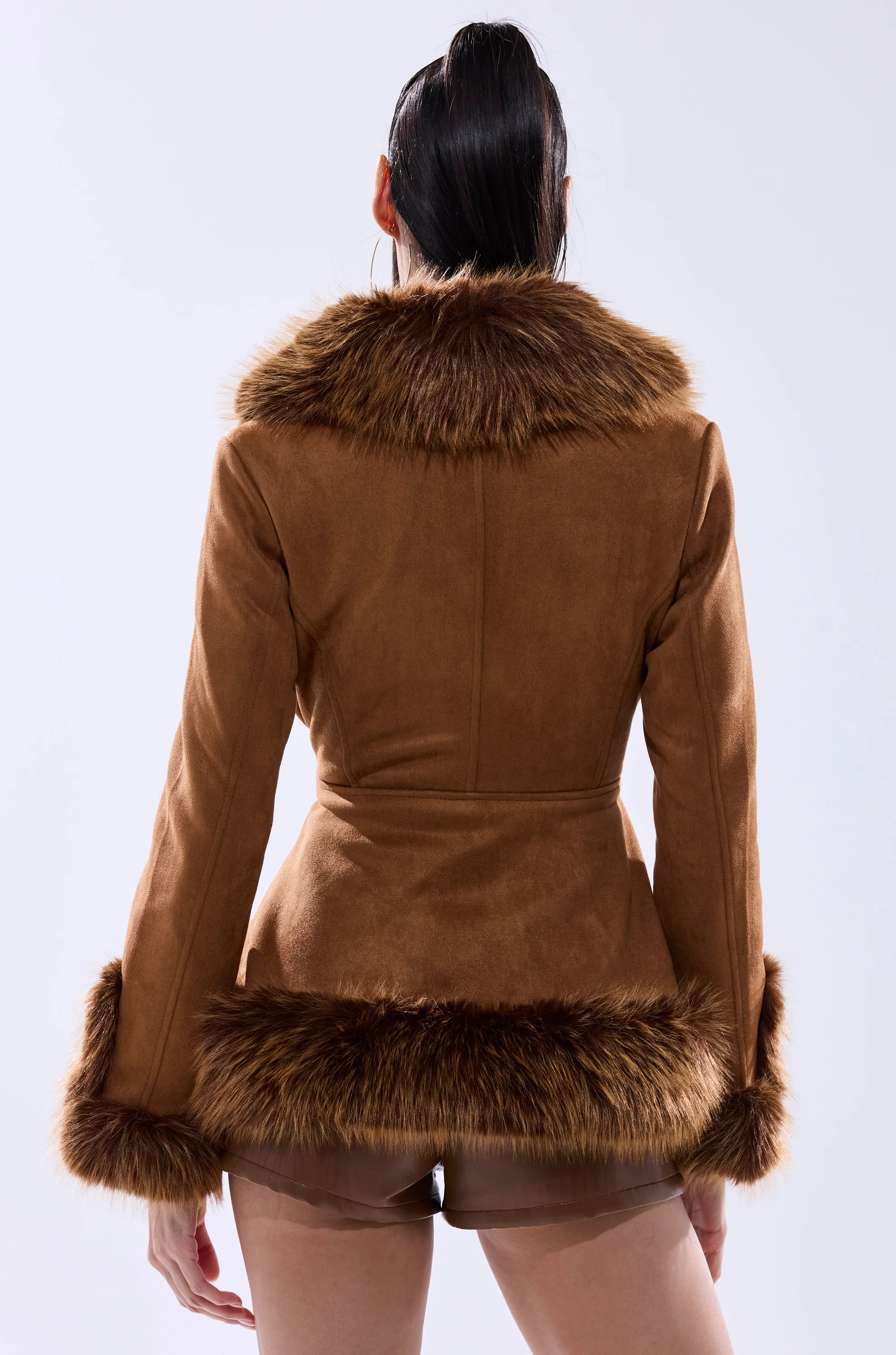 SUEDE KENZY FUR TRIM MOTO - Image 7