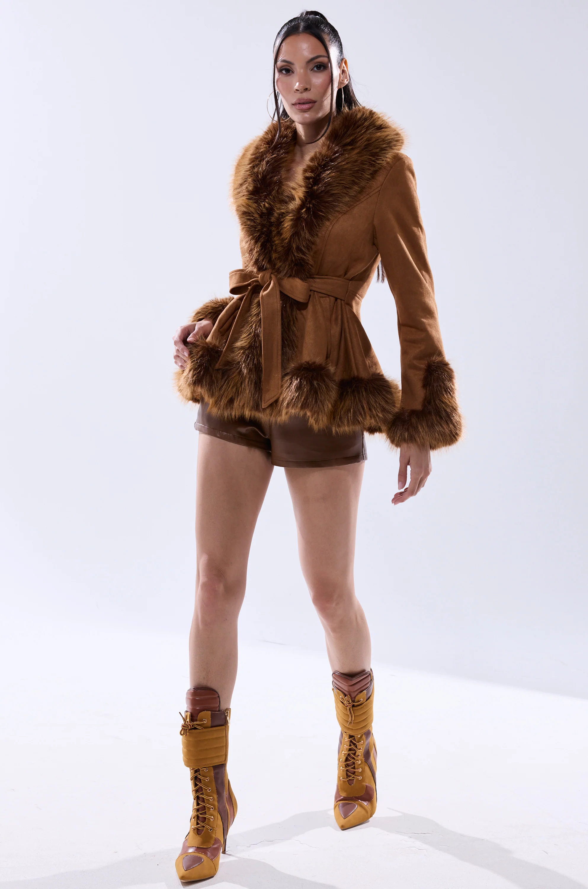 SUEDE KENZY FUR TRIM MOTO - Image 9