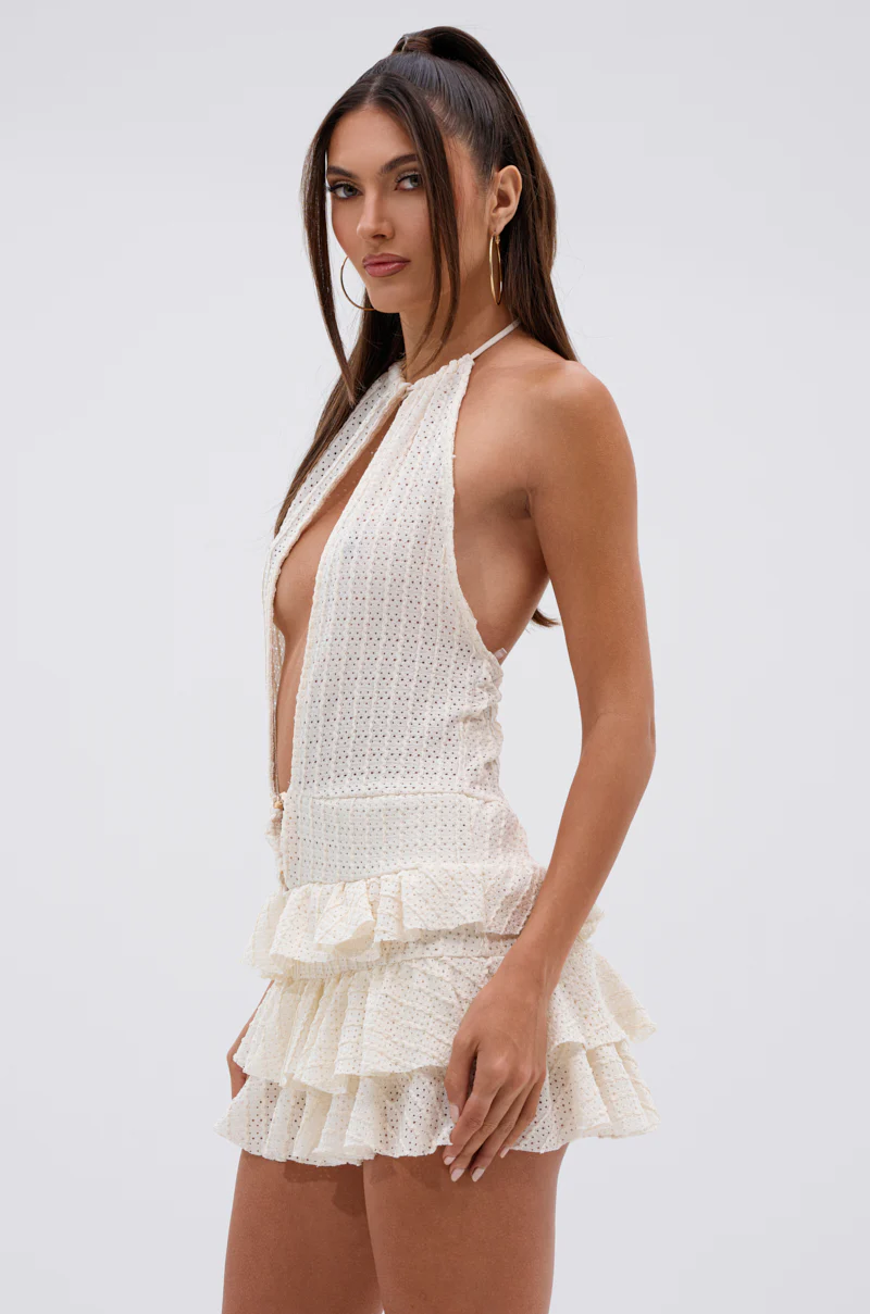 SUMMATIME FINE RUFFLE MINI DRESS - Image 3