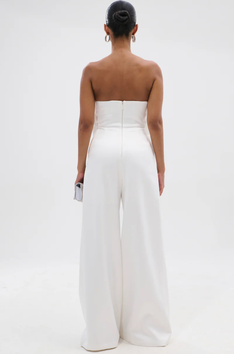 SUMMER BLOOMS WIDE LEG JUMPSUIT IN WHITE - Image 6
