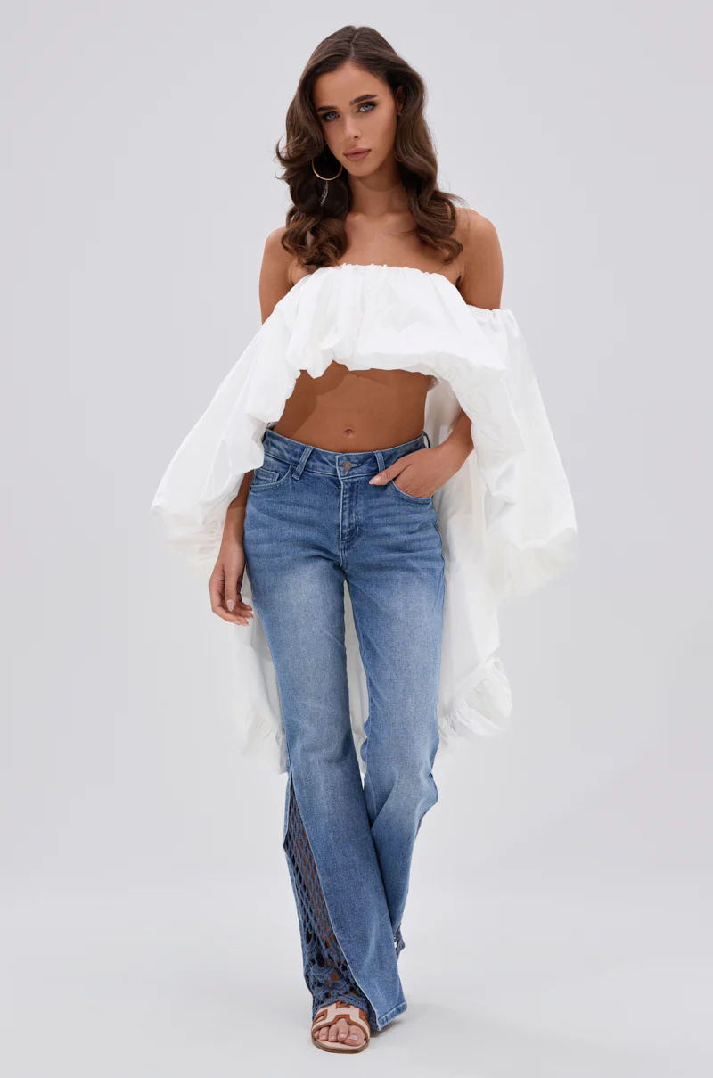 SUMMER DAYS RELAXED DENIM WITH EYELET OPENING - Image 2