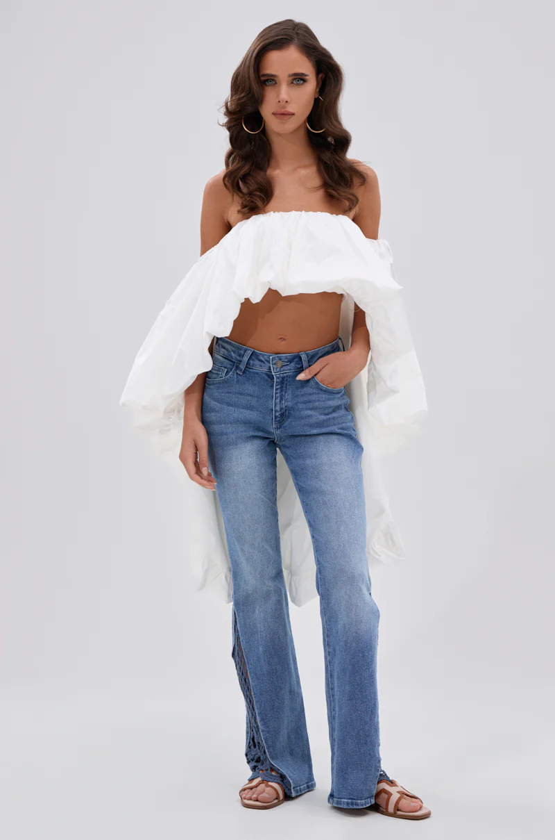 SUMMER DAYS RELAXED DENIM WITH EYELET OPENING - Image 5