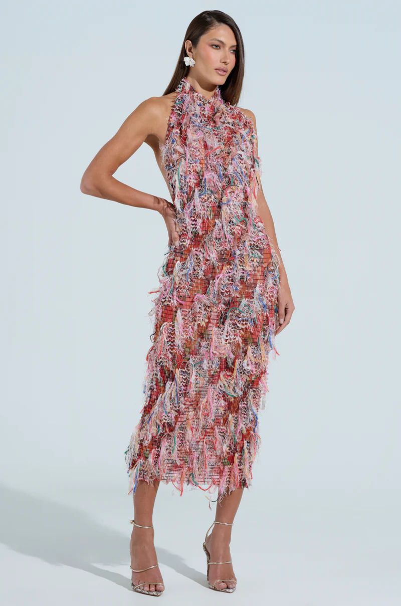 SUMMER TIME LIVIN MESH MIDI DRESS IN PINK - Image 2