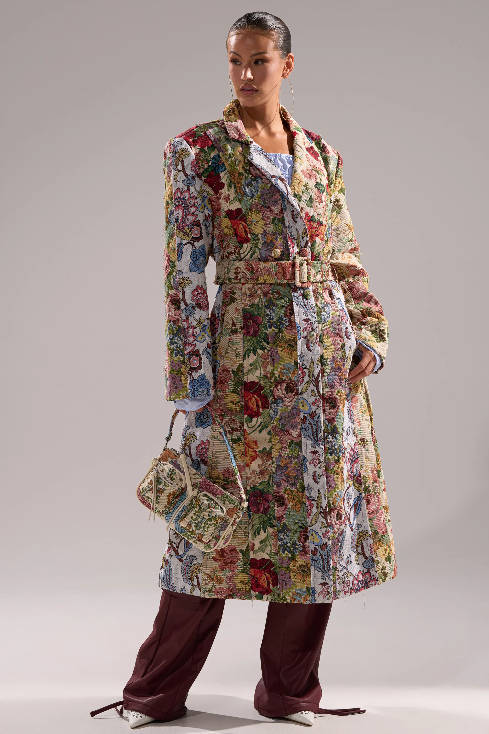 SUNDAY PATCHWORK TRENCH