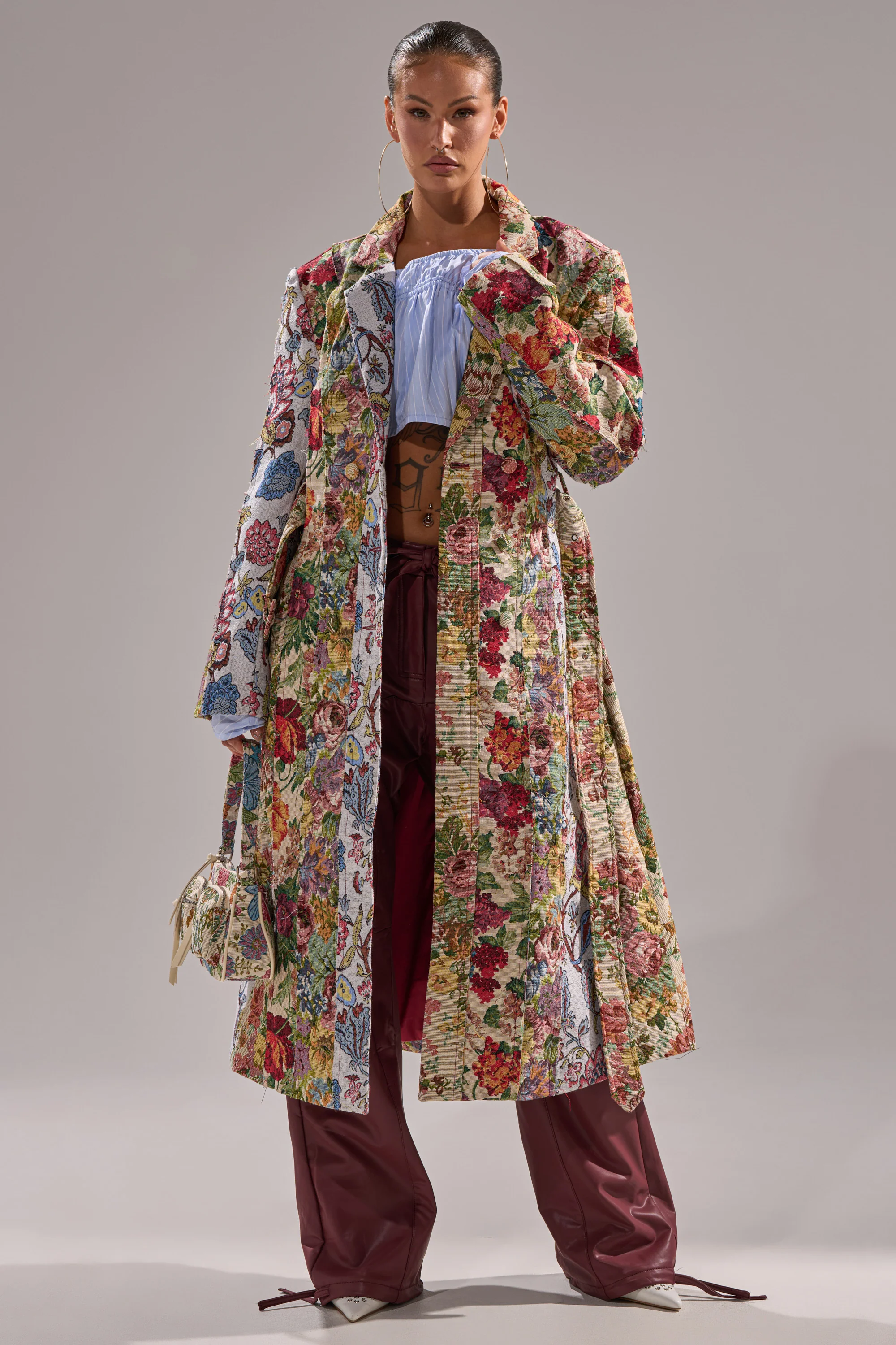 SUNDAY PATCHWORK TRENCH - Image 2