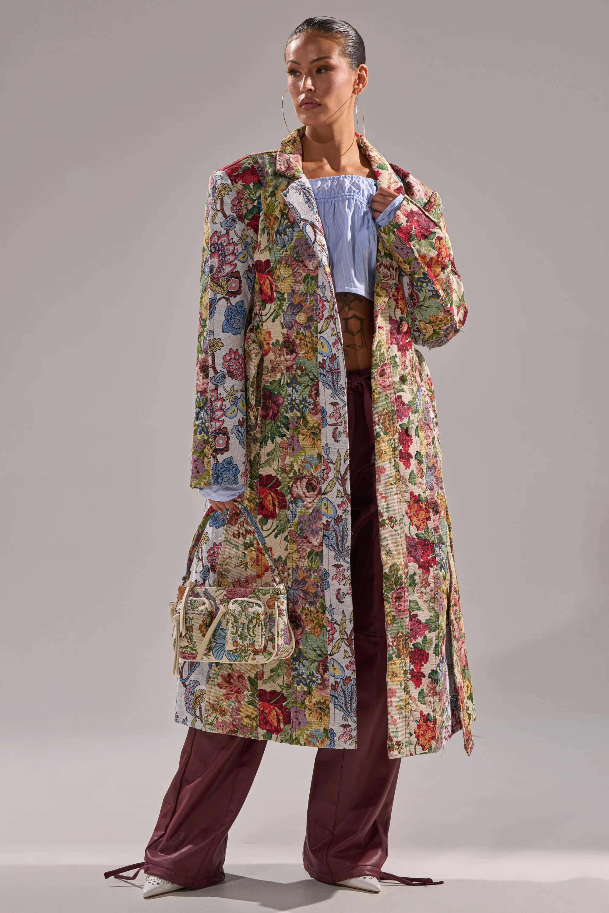 SUNDAY PATCHWORK TRENCH - Image 3