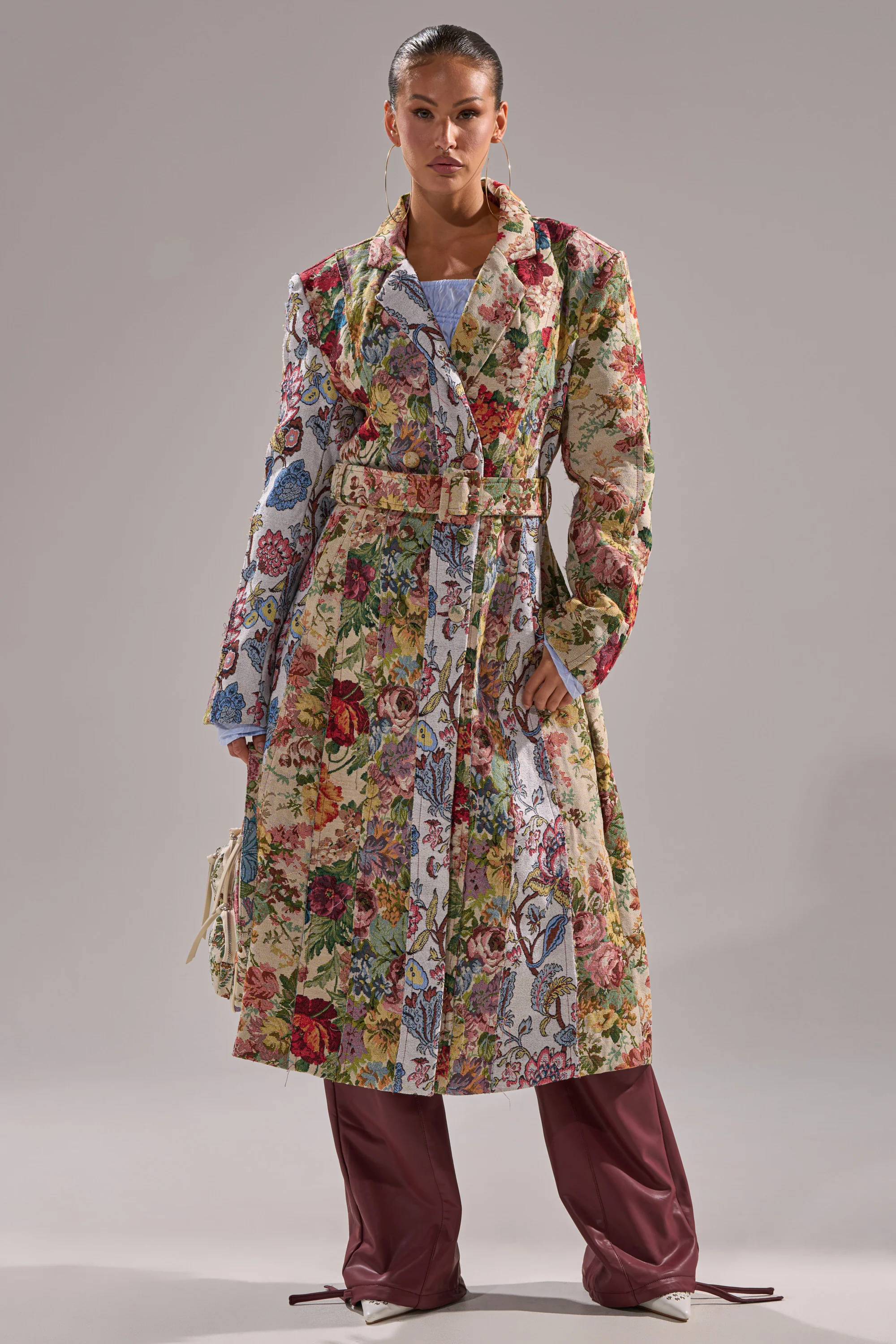 SUNDAY PATCHWORK TRENCH - Image 5