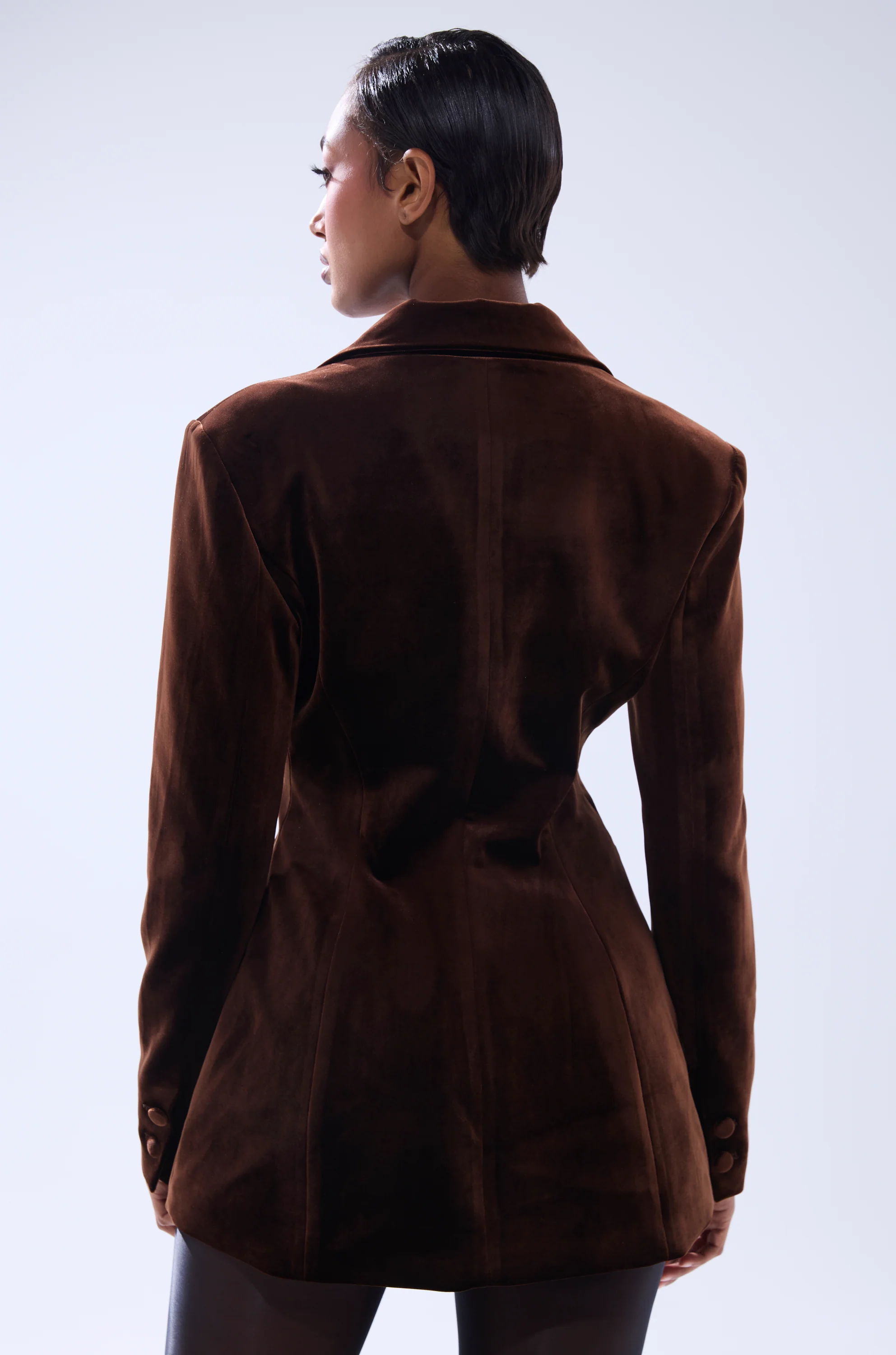 SUNDAY VELVET BLAZER WITH REMOVABLE FUR COLLAR - Image 12