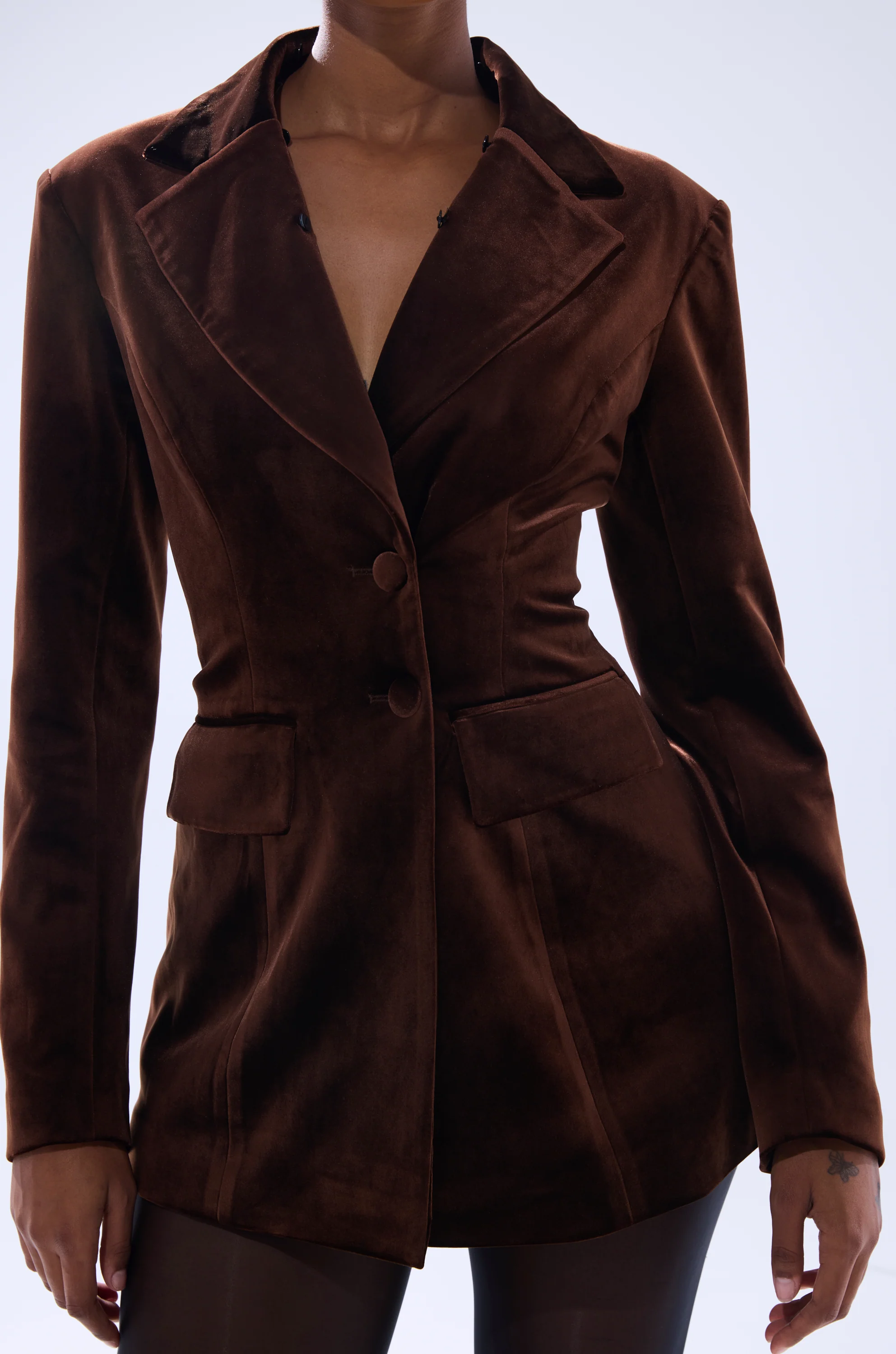 SUNDAY VELVET BLAZER WITH REMOVABLE FUR COLLAR - Image 13