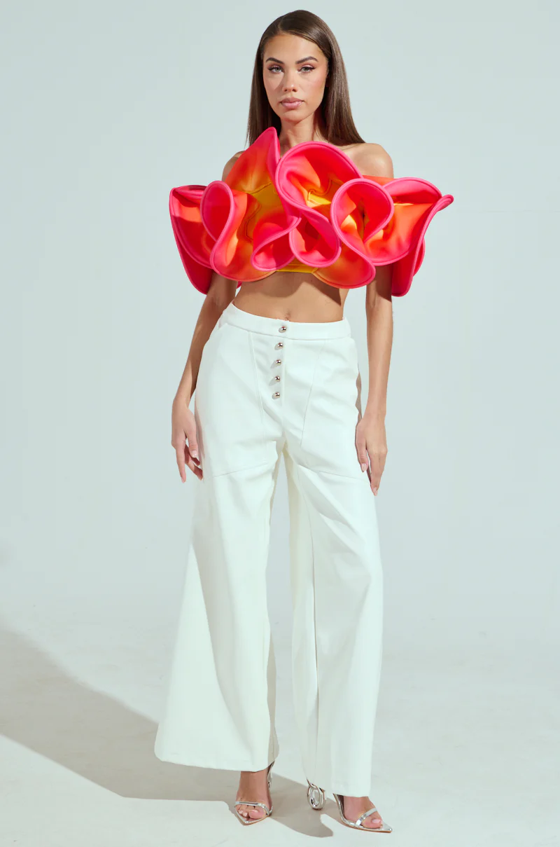 SUNSET DREAMS OFF THE SHOULDER CROP TOP - Image 5