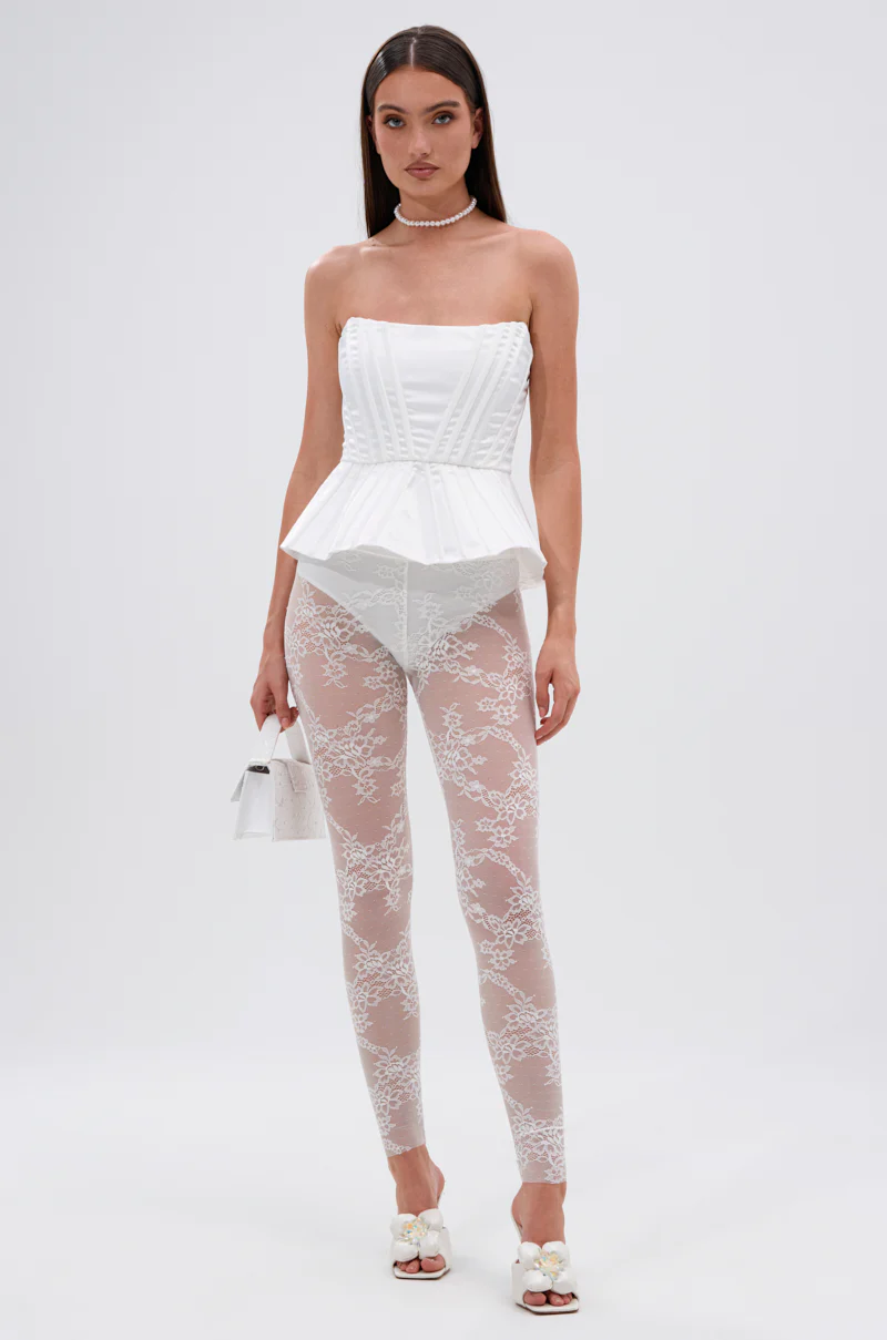 SUPER LACE STRETCHY LEGGINGS - Image 2