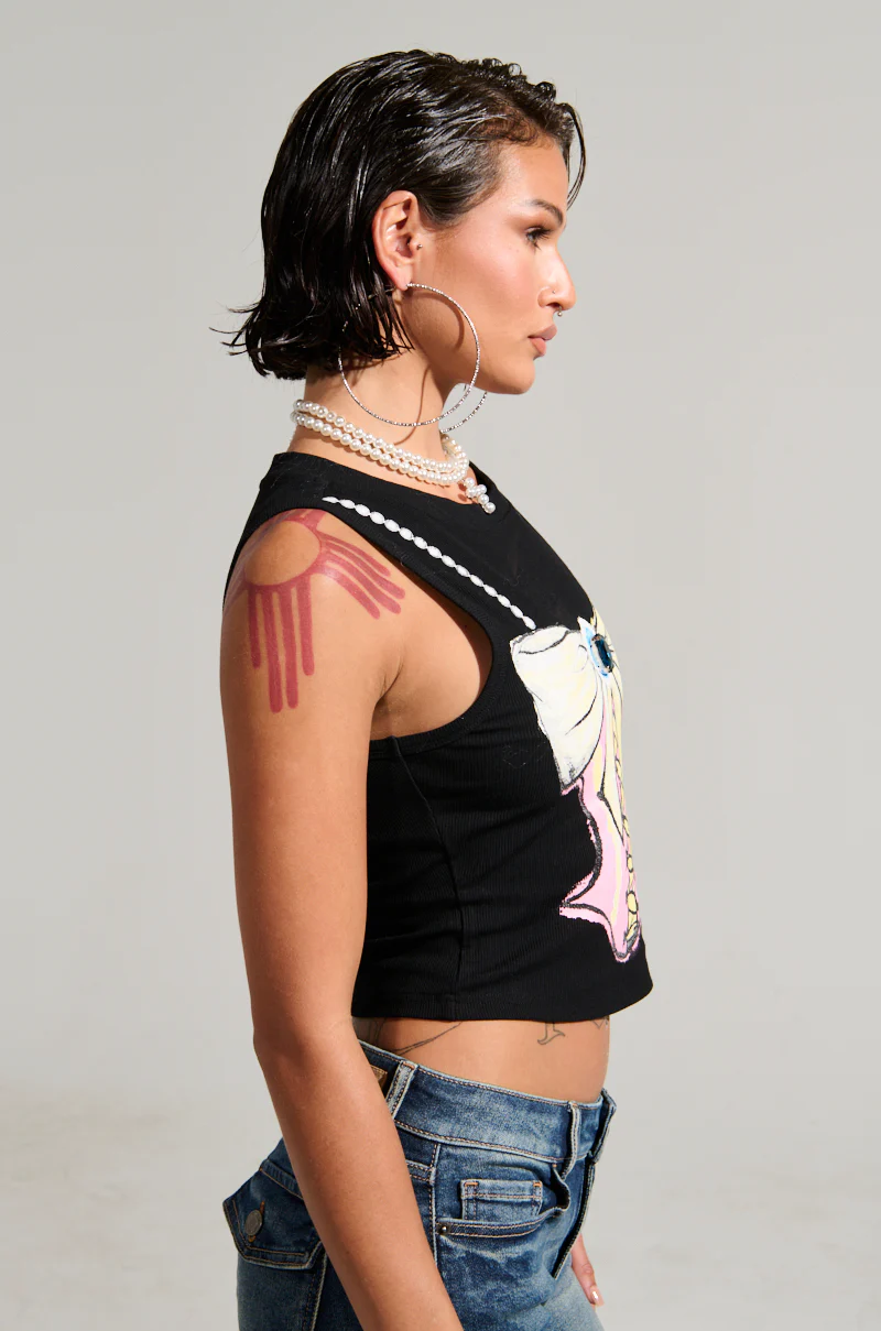 SUPER LADYLIKE SLEEVELESS GRAPHIC TANK - Image 5