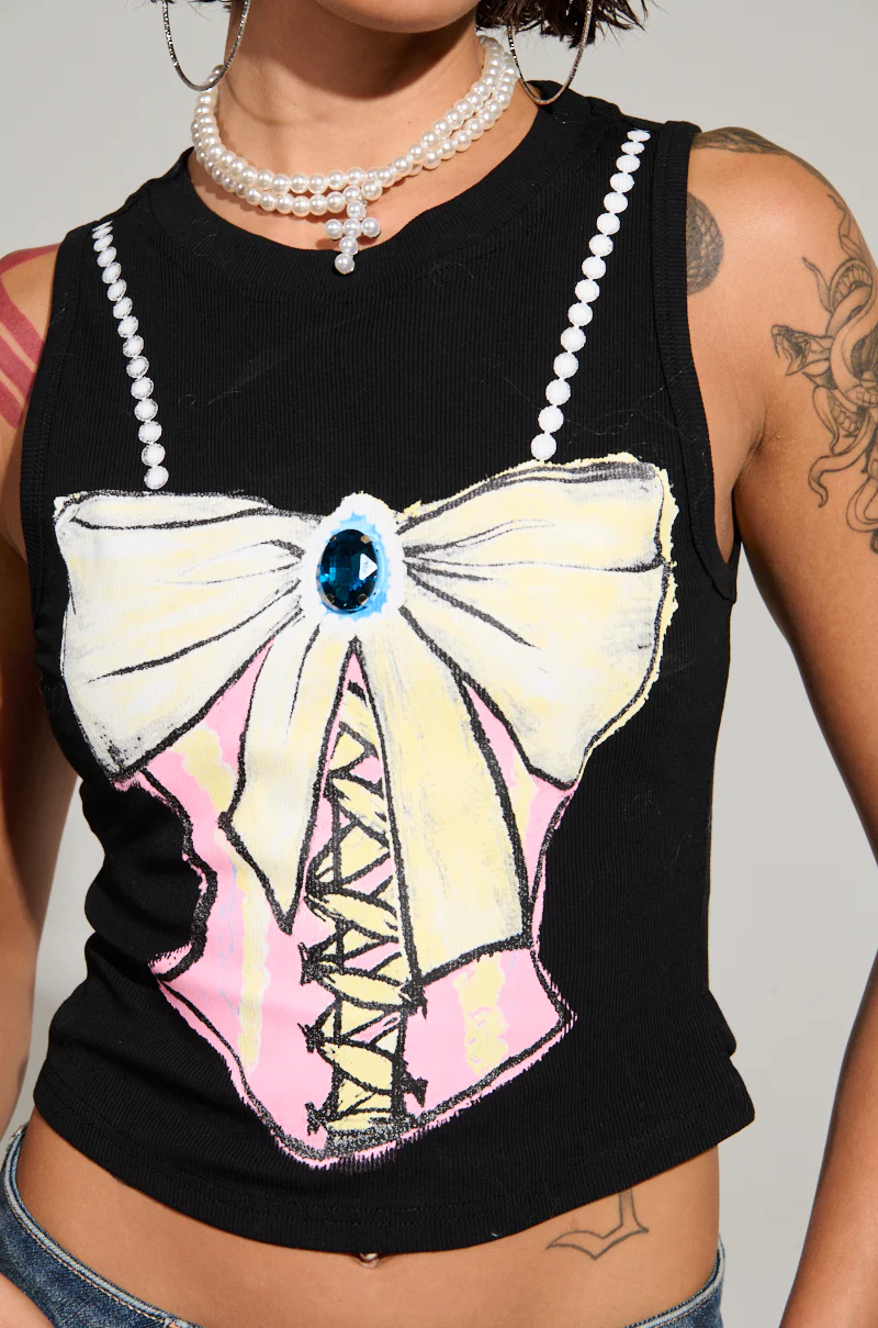 SUPER LADYLIKE SLEEVELESS GRAPHIC TANK - Image 8