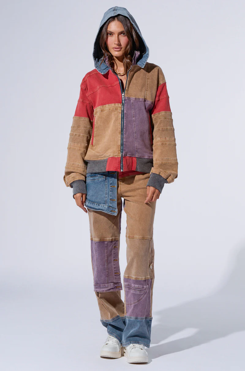 SUPERNATURAL PATCHWORK DENIM BOMBER - Image 8