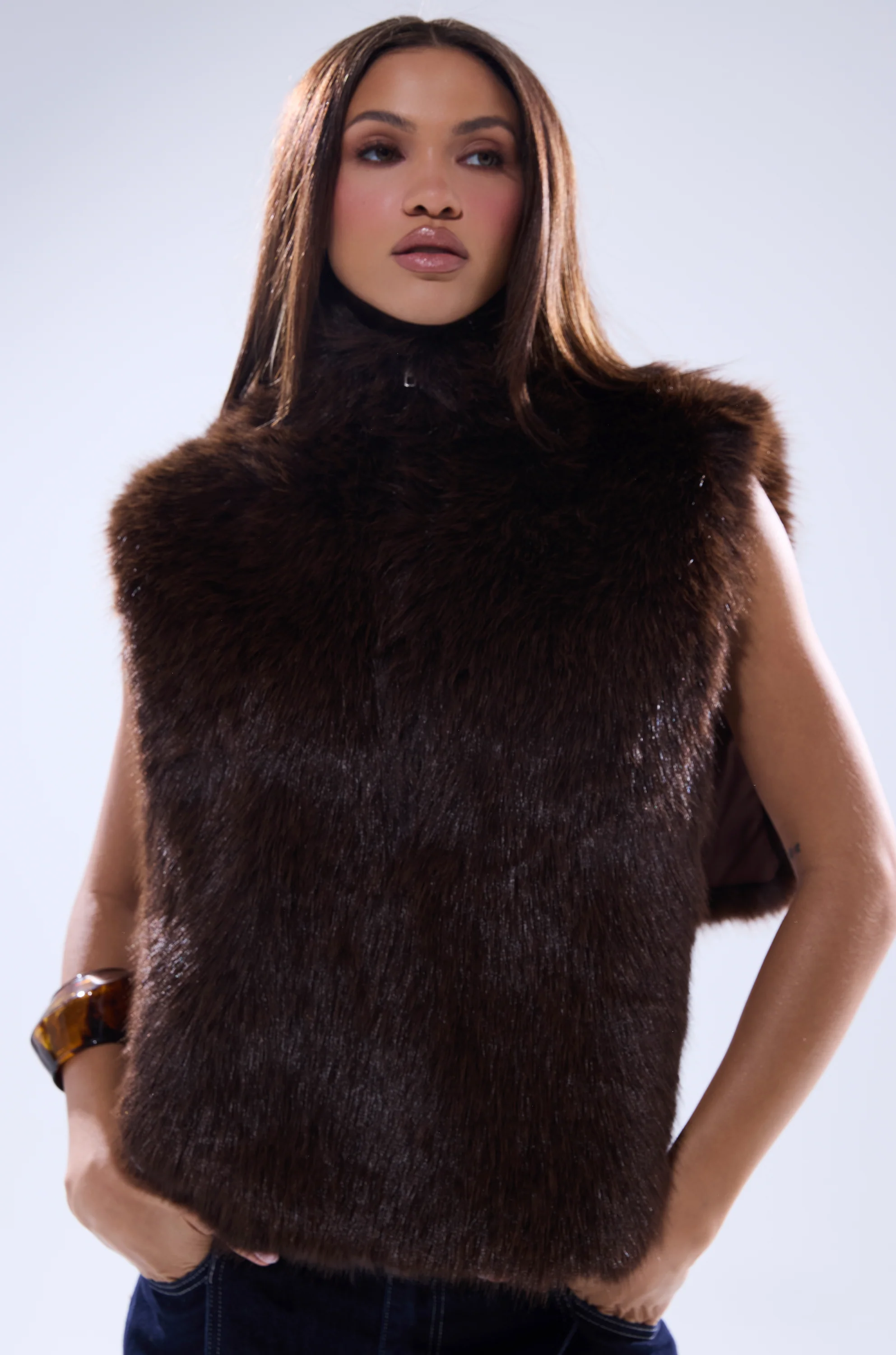 SURE THANG FUR TURTLENECK PULLOVER - Image 4