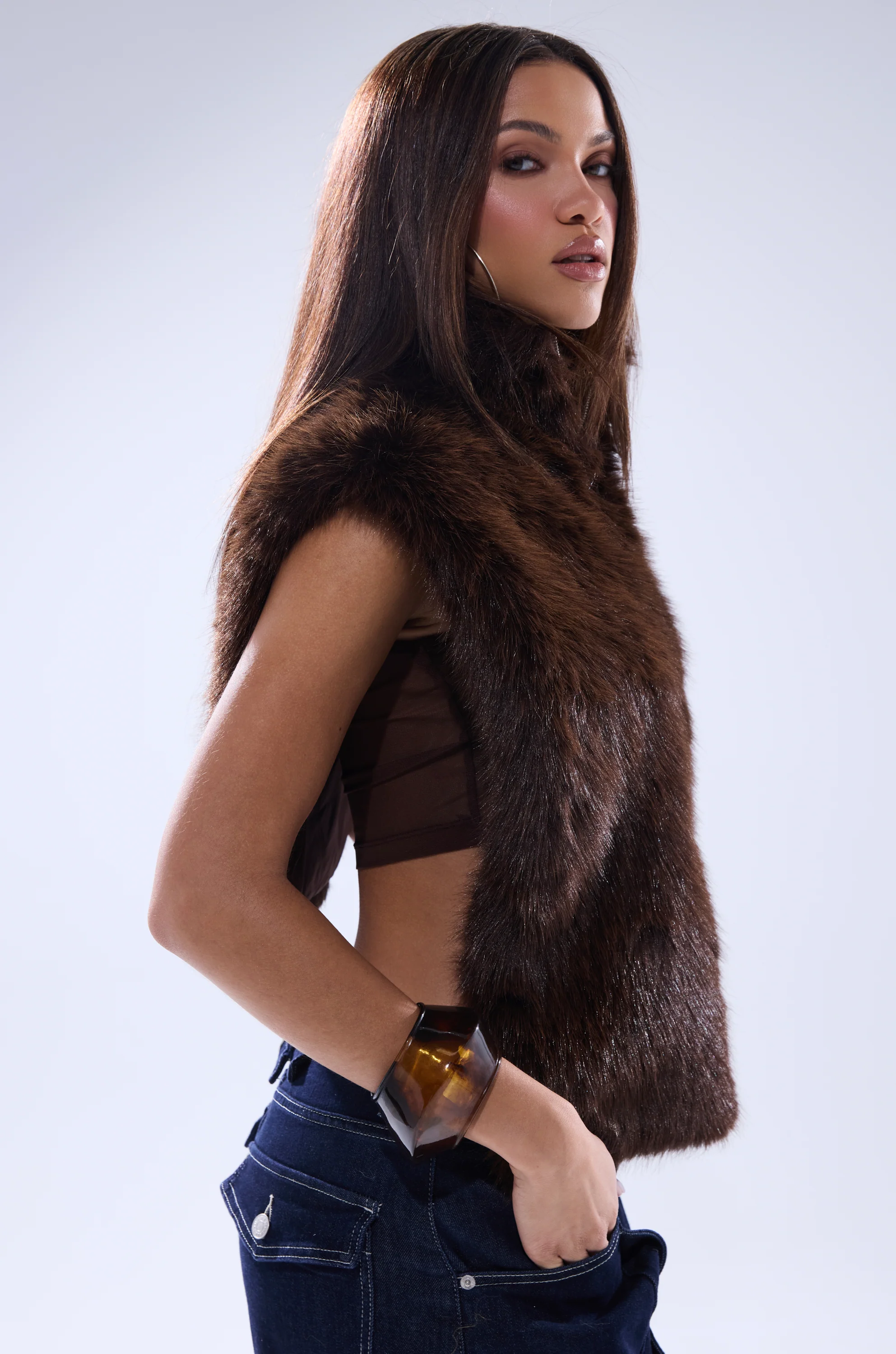 SURE THANG FUR TURTLENECK PULLOVER - Image 5