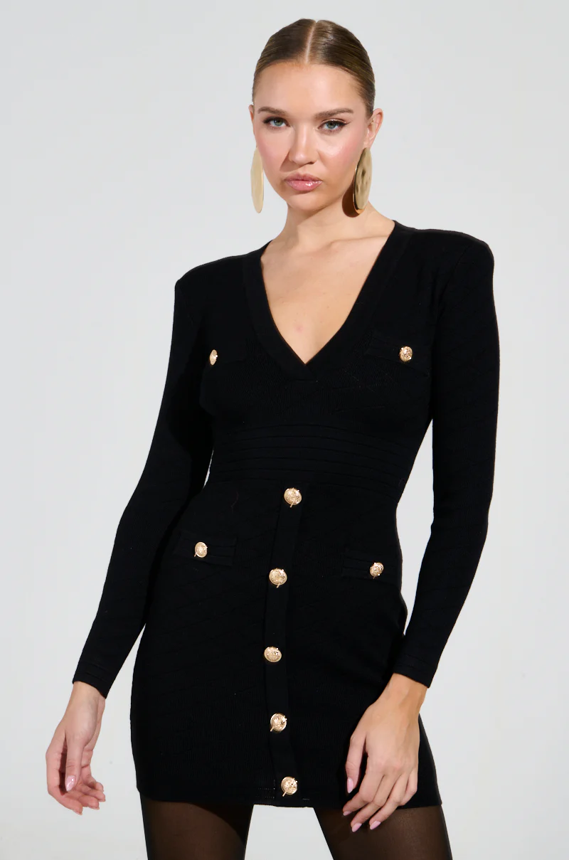 SUSIE MINI DRESS IN BLACK - Image 2