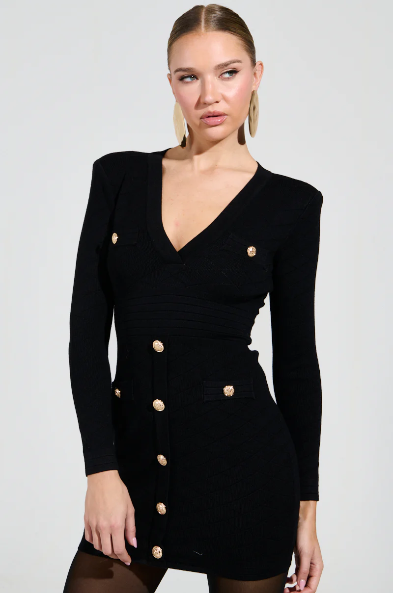 SUSIE MINI DRESS IN BLACK - Image 3
