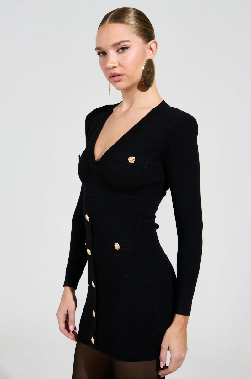 SUSIE MINI DRESS IN BLACK - Image 4