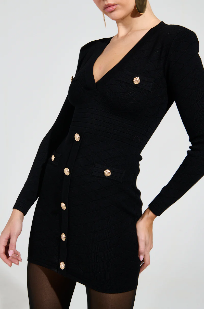 SUSIE MINI DRESS IN BLACK - Image 7