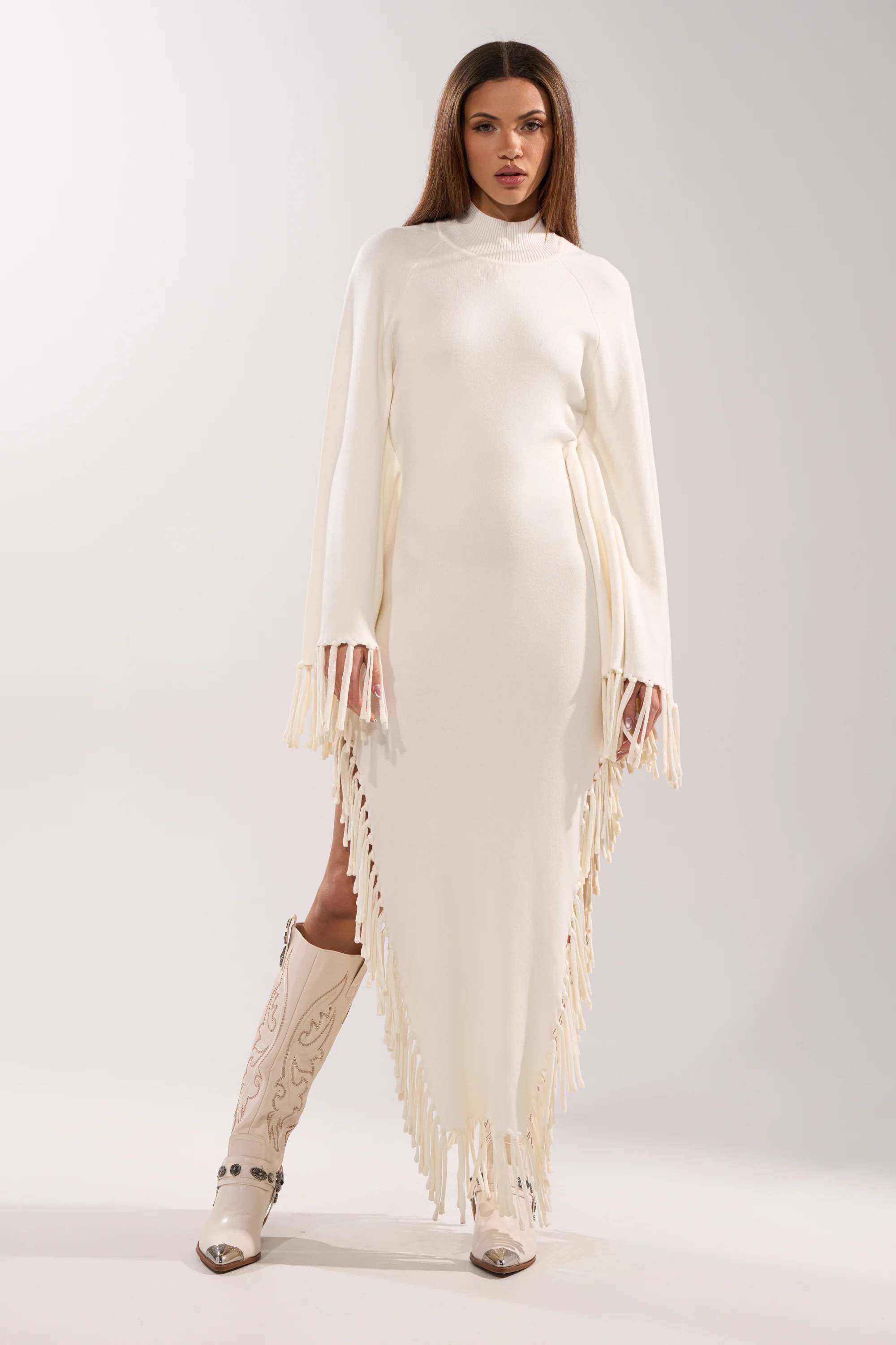 SWEATER WEATHER KNIT MIDI DRESS