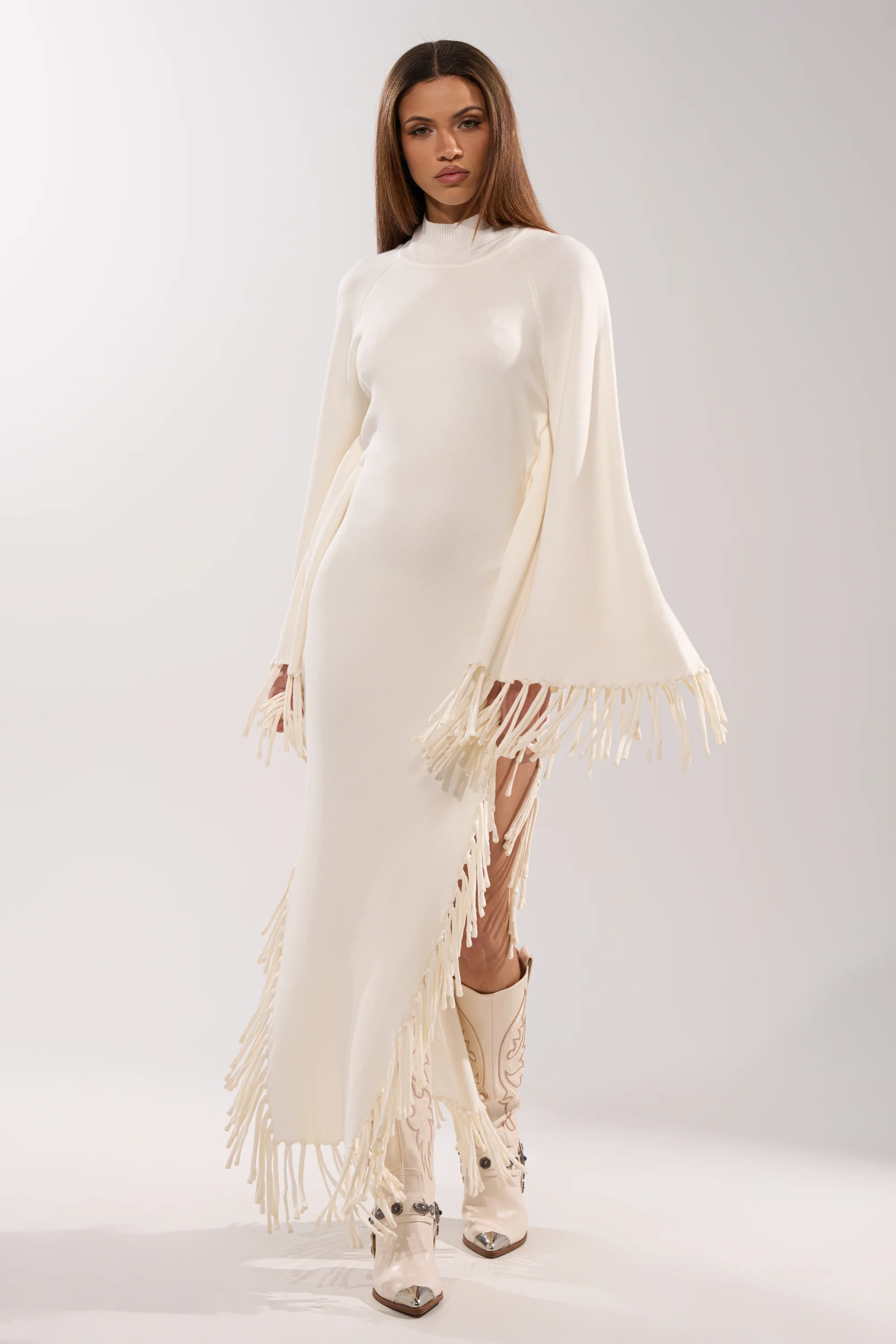 SWEATER WEATHER KNIT MIDI DRESS - Image 4