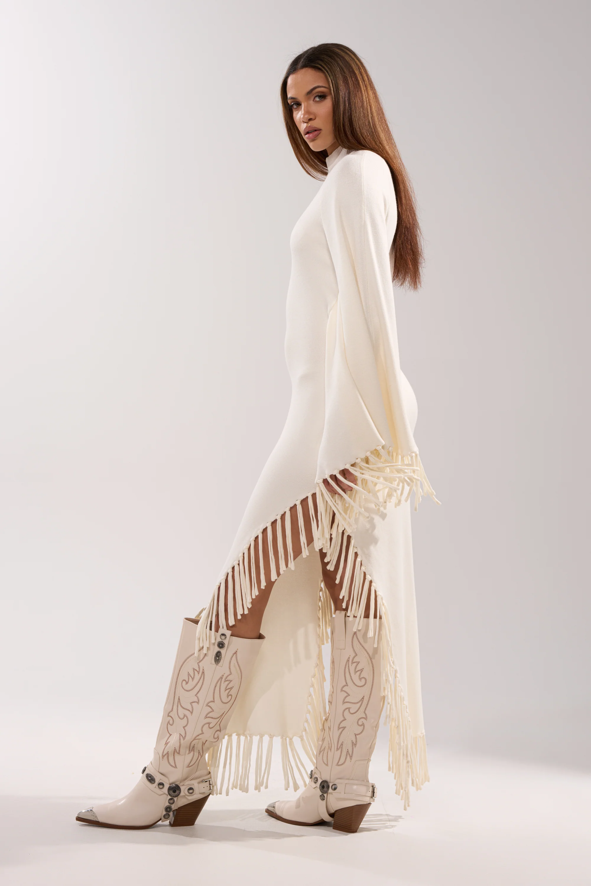 SWEATER WEATHER KNIT MIDI DRESS - Image 5