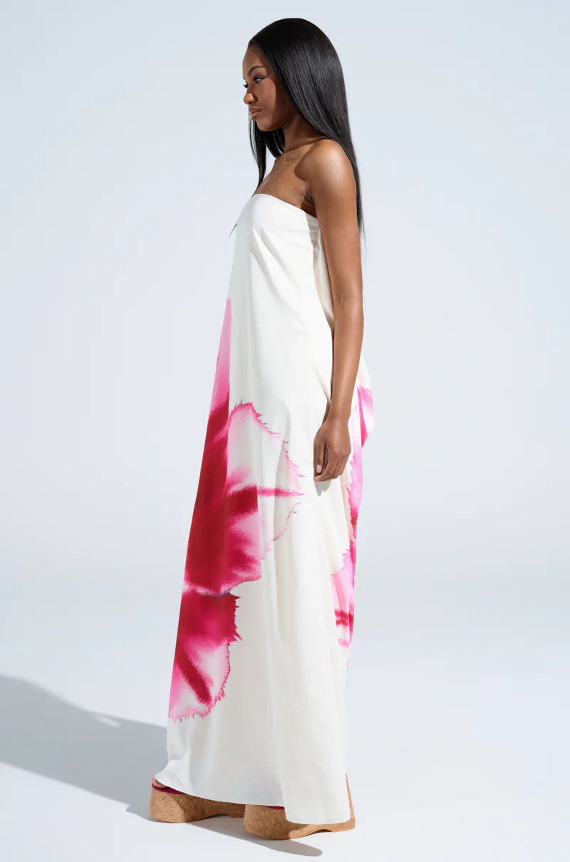 SWEET AND SPICY SATIN MAXI DRESS - Image 4