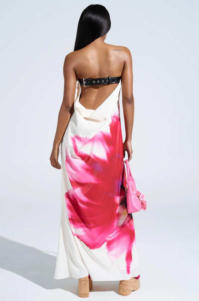 SWEET AND SPICY SATIN MAXI DRESS - Image 6