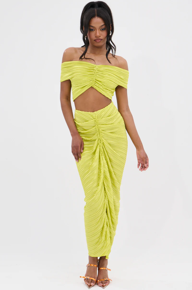 SWEET AS CAN BE GREEN OFF THE SHOULDER TOP - Image 8