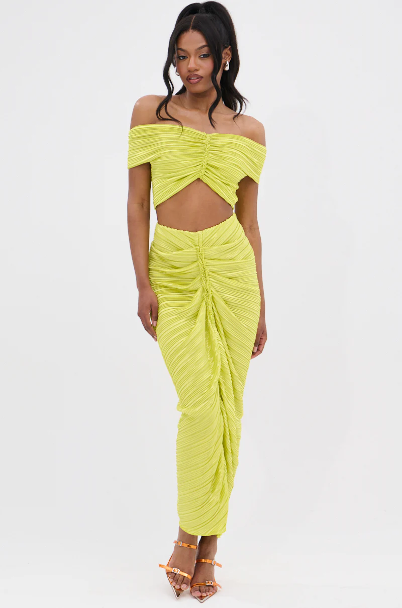 SWEET AS CAN BE GREEN OFF THE SHOULDER TOP - Image 9
