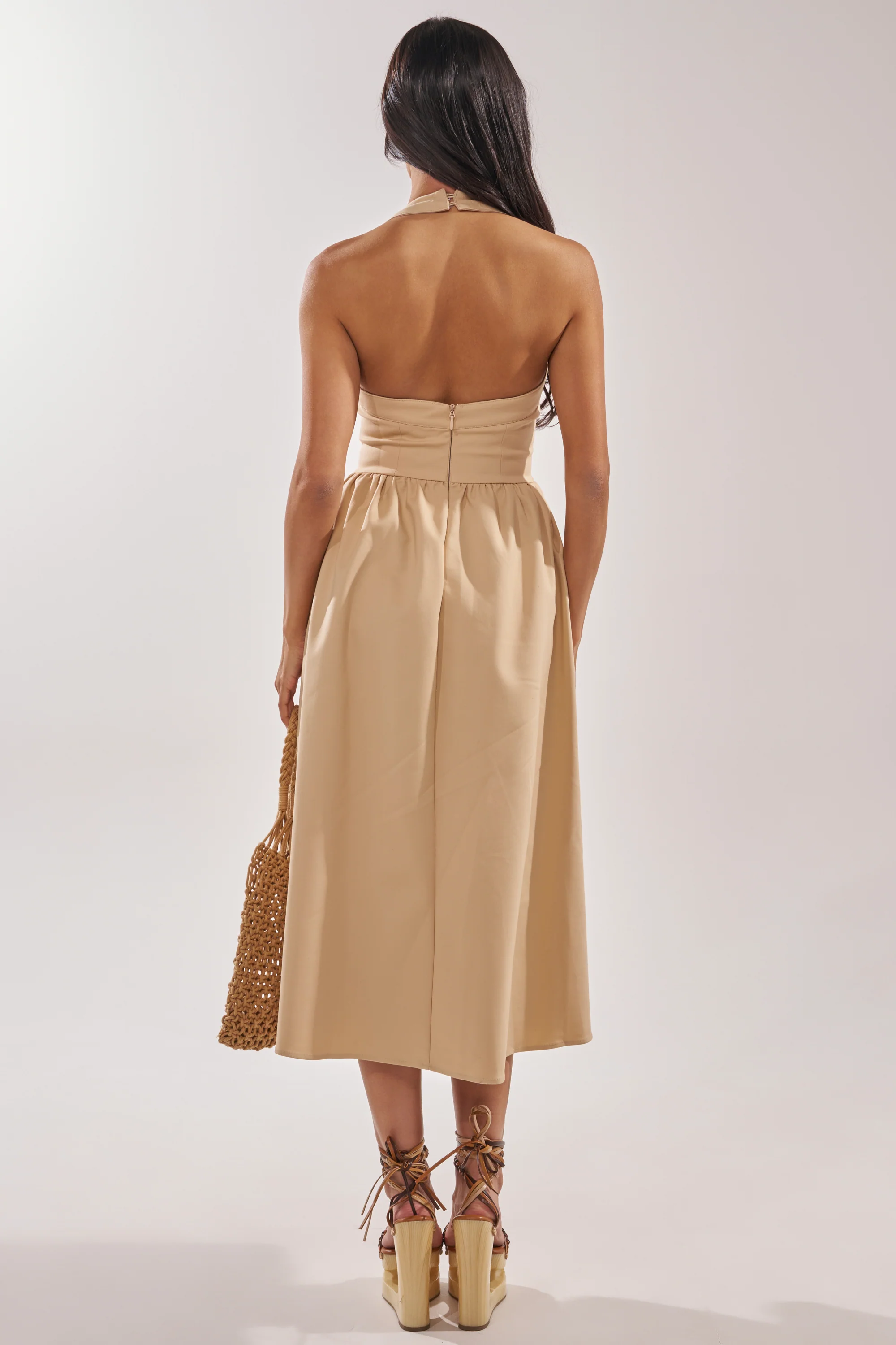 SWEET SOFIE HALTER MIDI DRESS - Image 6