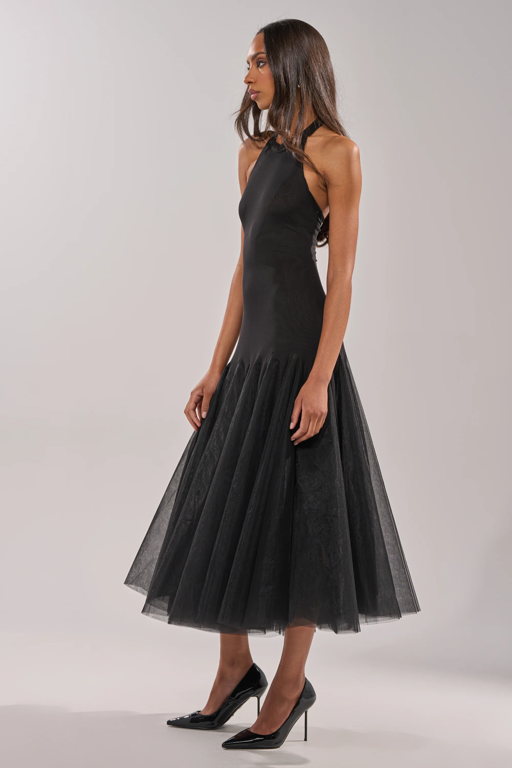 SWEPT UP MESH MAXI DRESS - Image 4