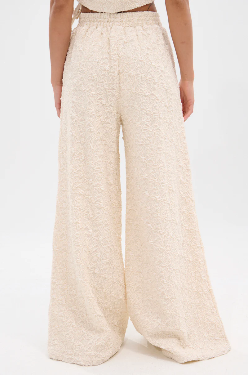 SYDNEY TEXTURED PALAZZO PANT - Image 4