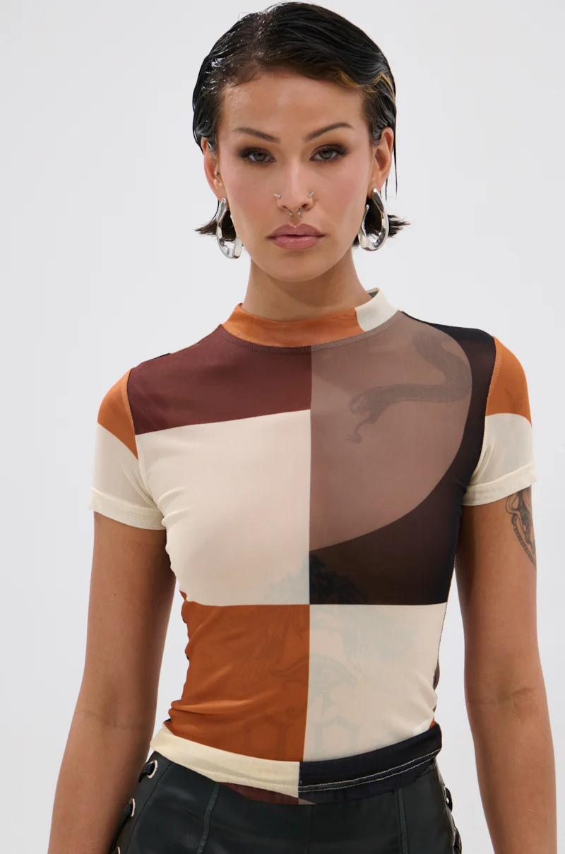 SYMBOLISM MESH SHORT SLEEVE TEE - Image 3