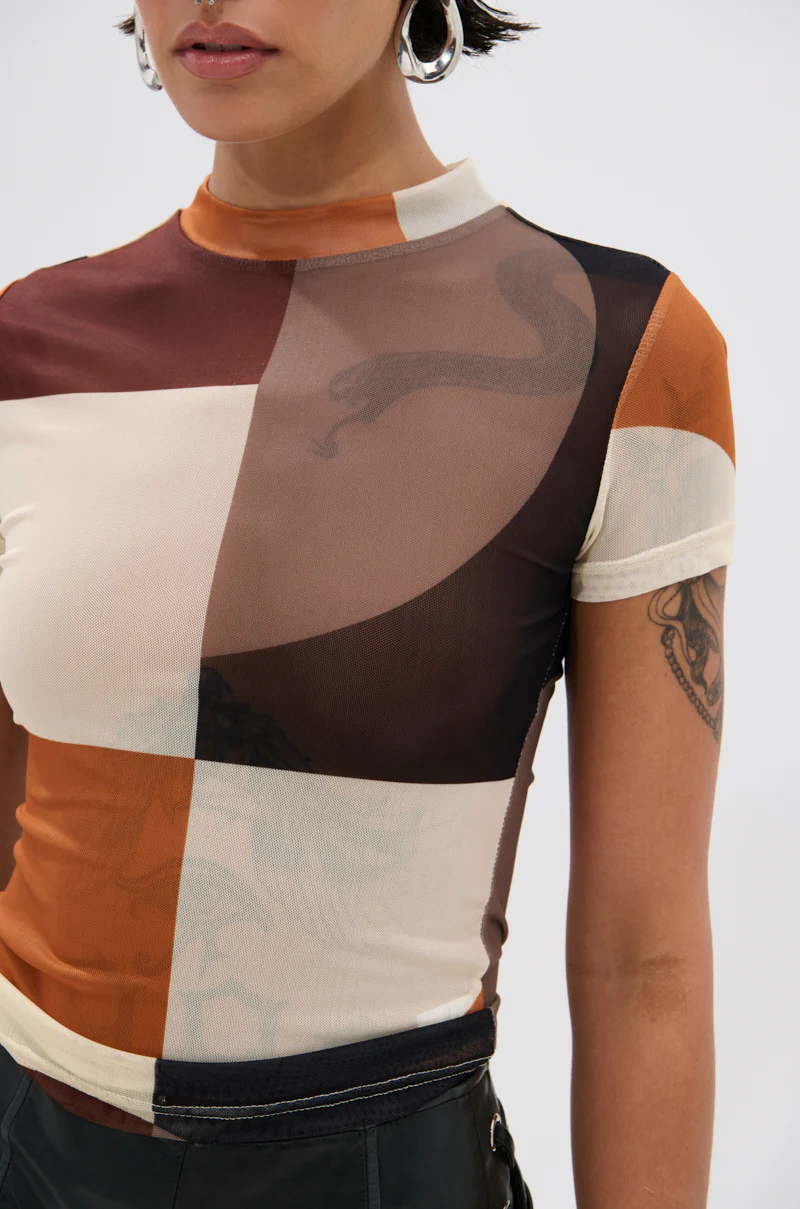 SYMBOLISM MESH SHORT SLEEVE TEE - Image 7