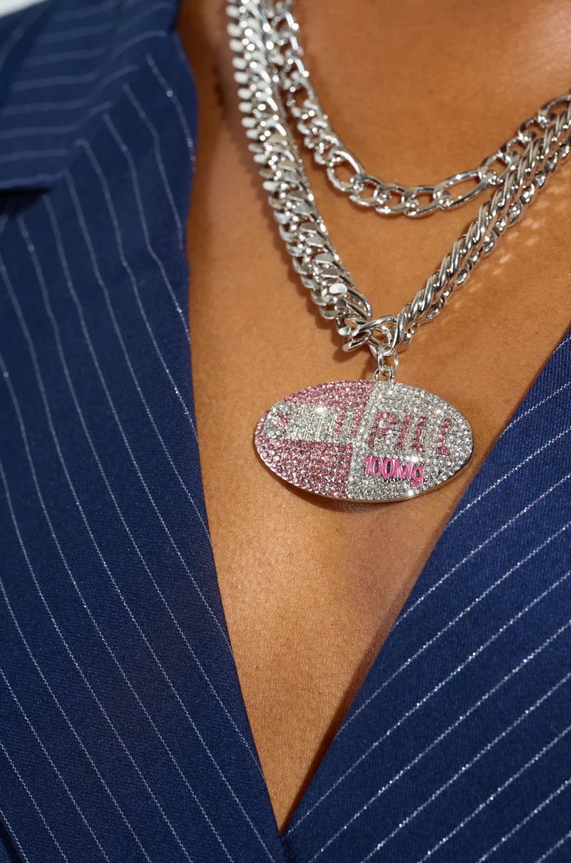 TAKE A CHILL PILL NECKLACE - Image 3