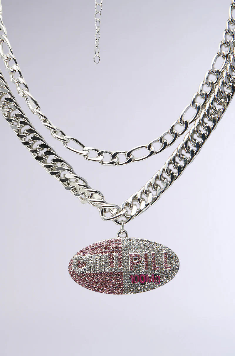 TAKE A CHILL PILL NECKLACE - Image 4