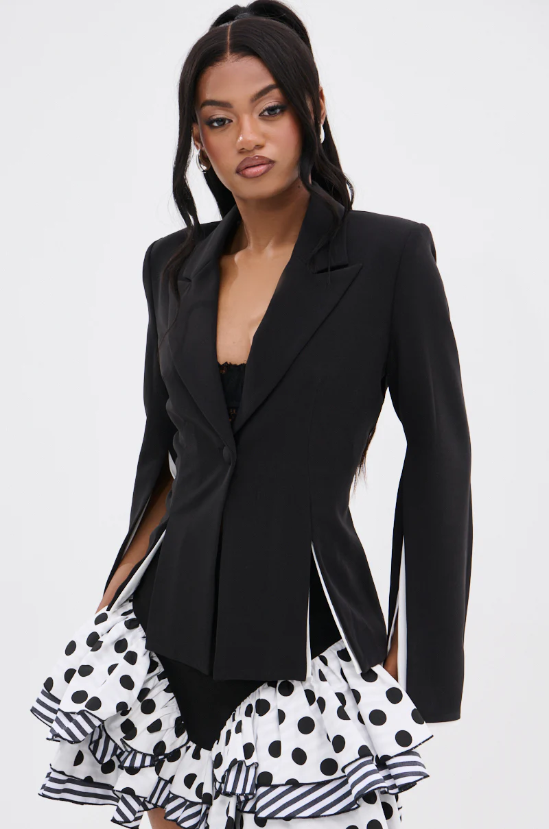 TAKE A PEEK DOUBLE LAYER BLAZER - Image 2