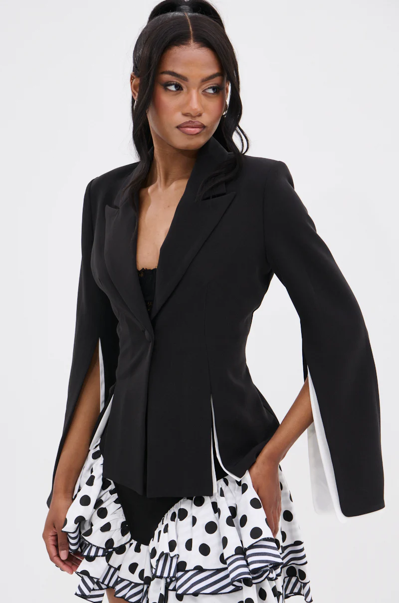 TAKE A PEEK DOUBLE LAYER BLAZER - Image 3