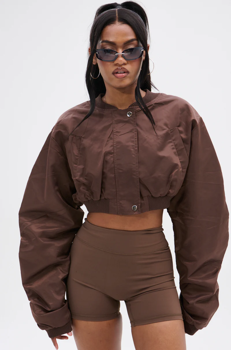 TAKE IT EASY CROPPED BOMBER - Image 5