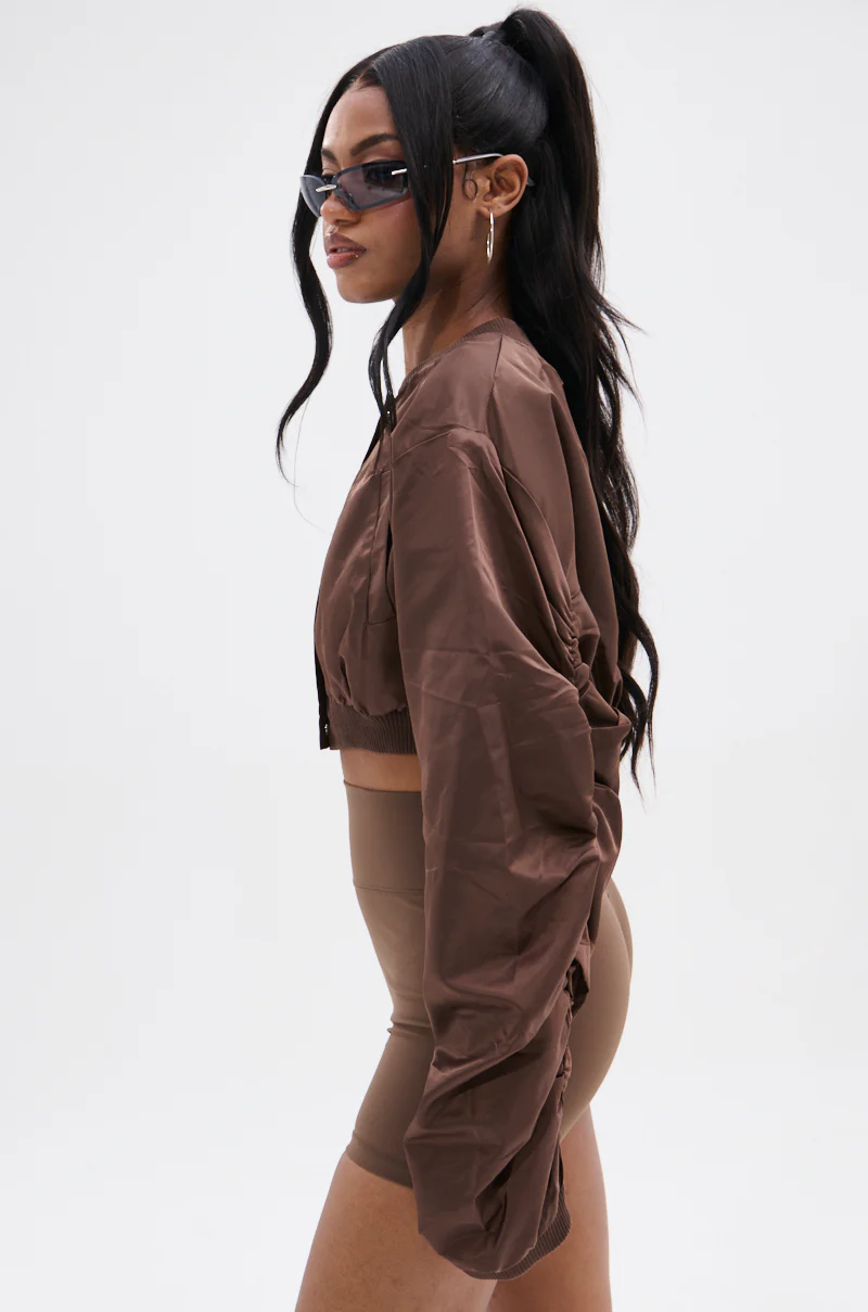 TAKE IT EASY CROPPED BOMBER - Image 6