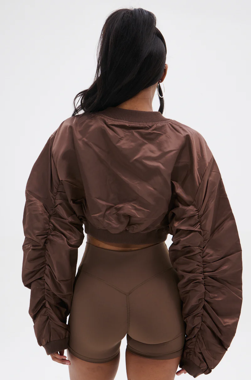 TAKE IT EASY CROPPED BOMBER - Image 7