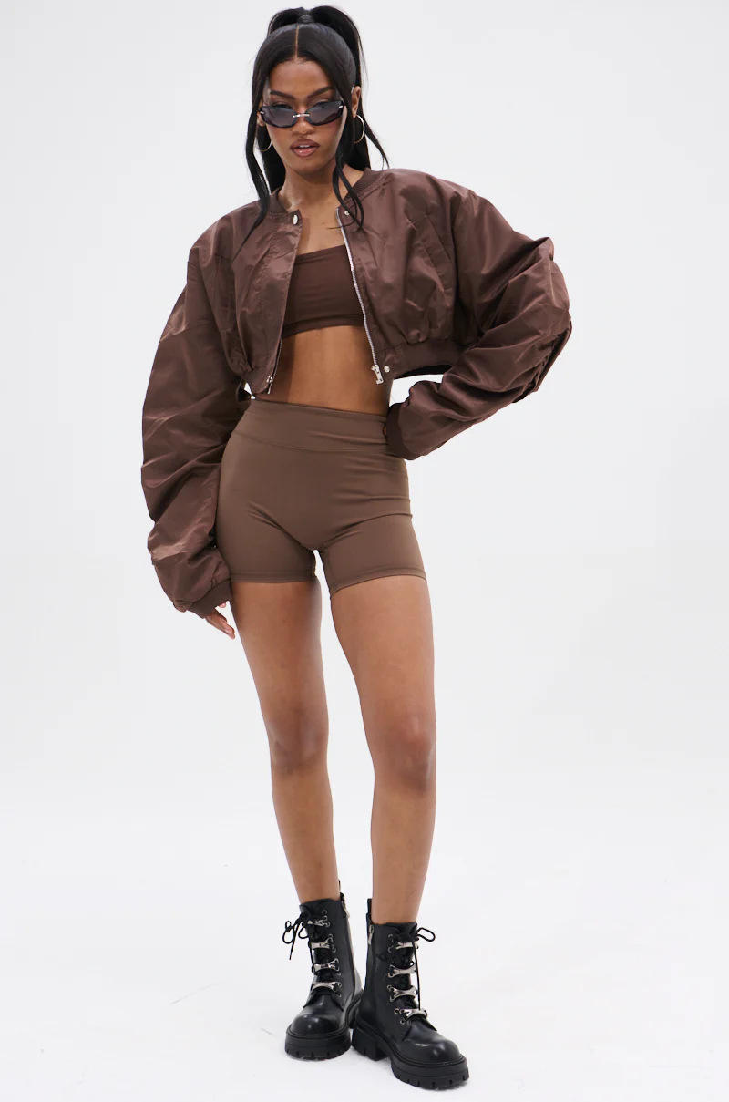 TAKE IT EASY CROPPED BOMBER - Image 8