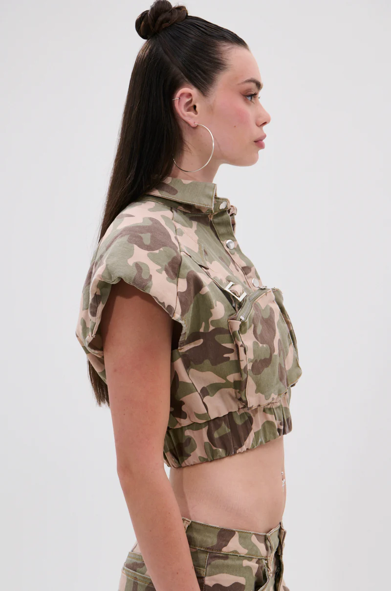 TAKE ME DOWN CAMO BUTTON DOWN - Image 2