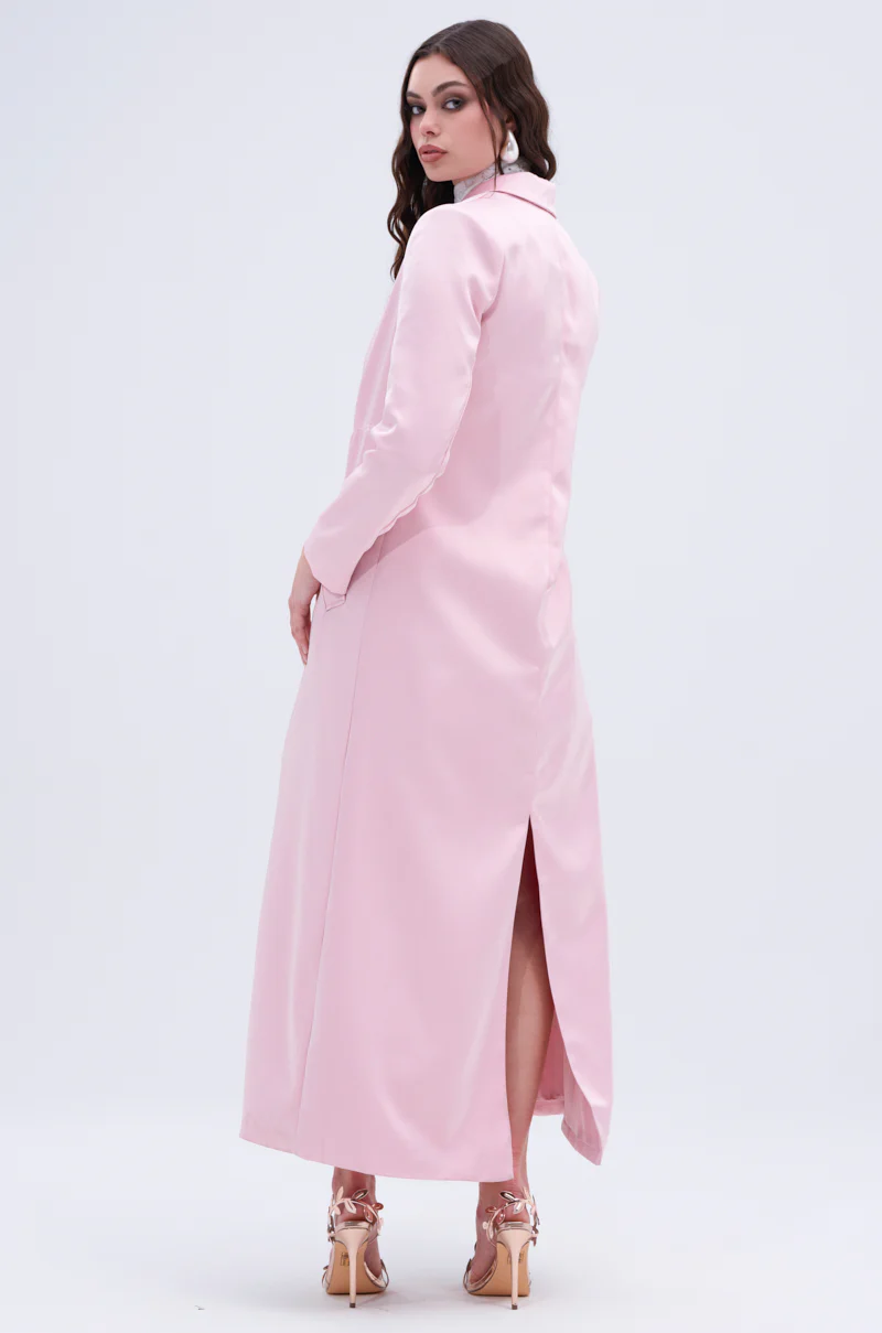 TAKE ME EVERYWHERE SATIN TRENCH - Image 6