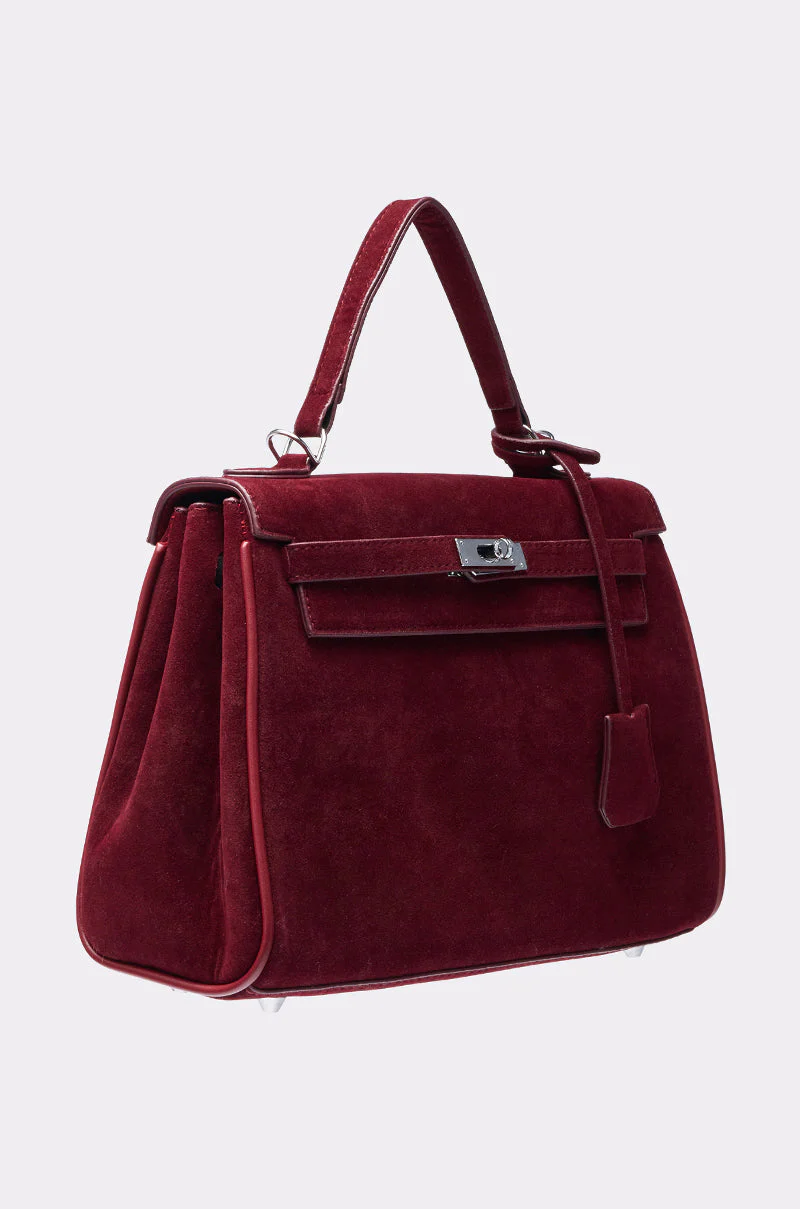 TAKE ME TO DINNER SUEDE BAG - Image 2